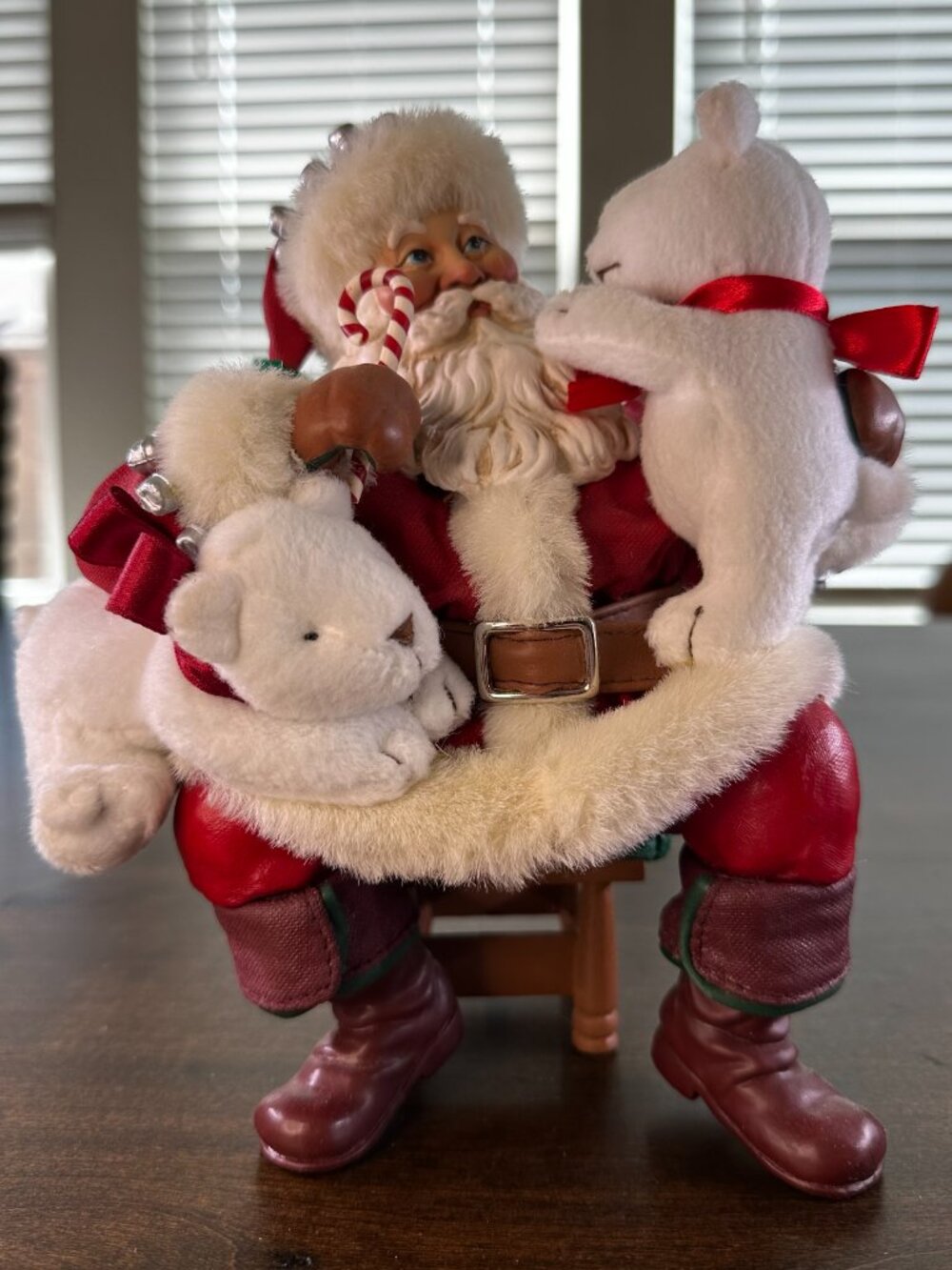 Clothtique Possible Dreams Unbearably Delicious Santa Polar Bear 15098 - Vintage